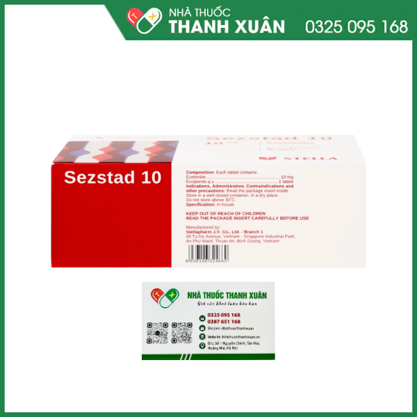 Sezstad 10 trị tăng cholesterol máu nguyên phá